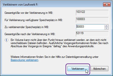 Verkleinern