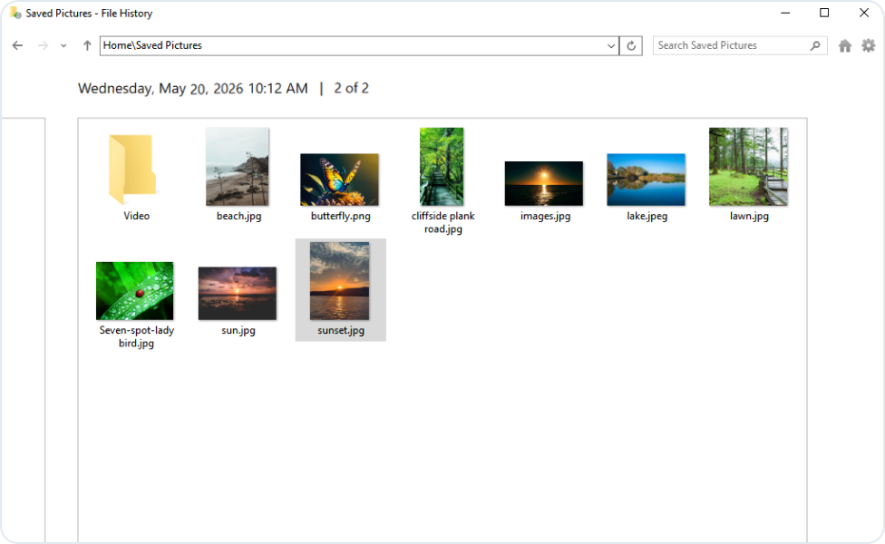 Persönliche Dateien mit dem Windows-Dateiverlauf wiederherstellen