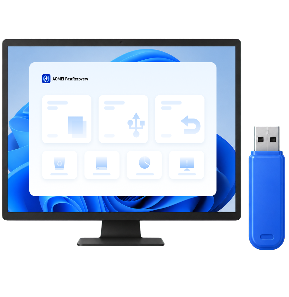 AOMEI FastRecovery USB-Wiederherstellungsoberfläche