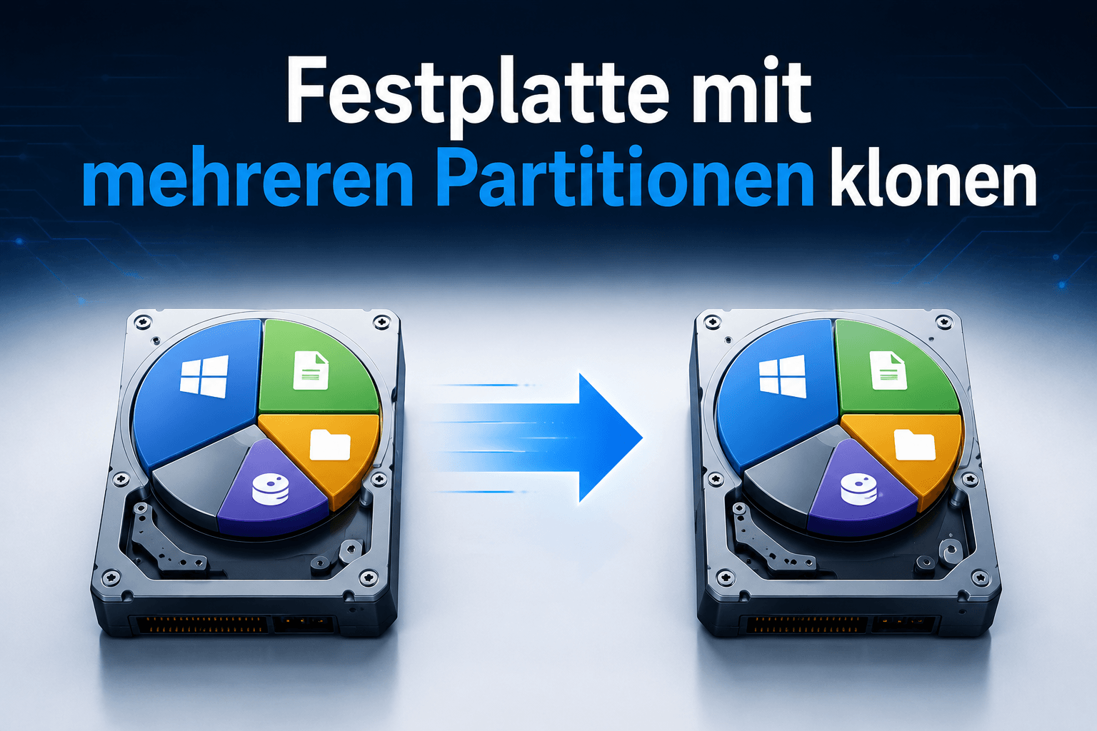 Festplatte mit mehreren Partitionen klonen unter Windows 11/10