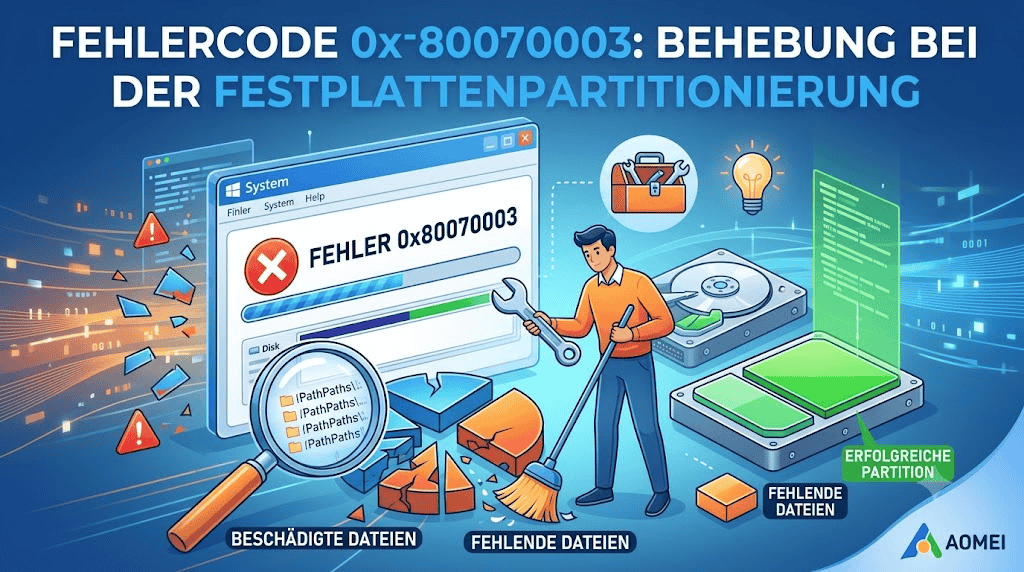 Fehlercode 0x80070003