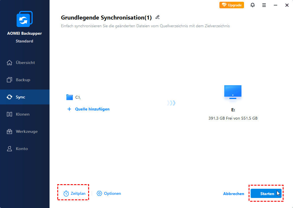 Starten Starten