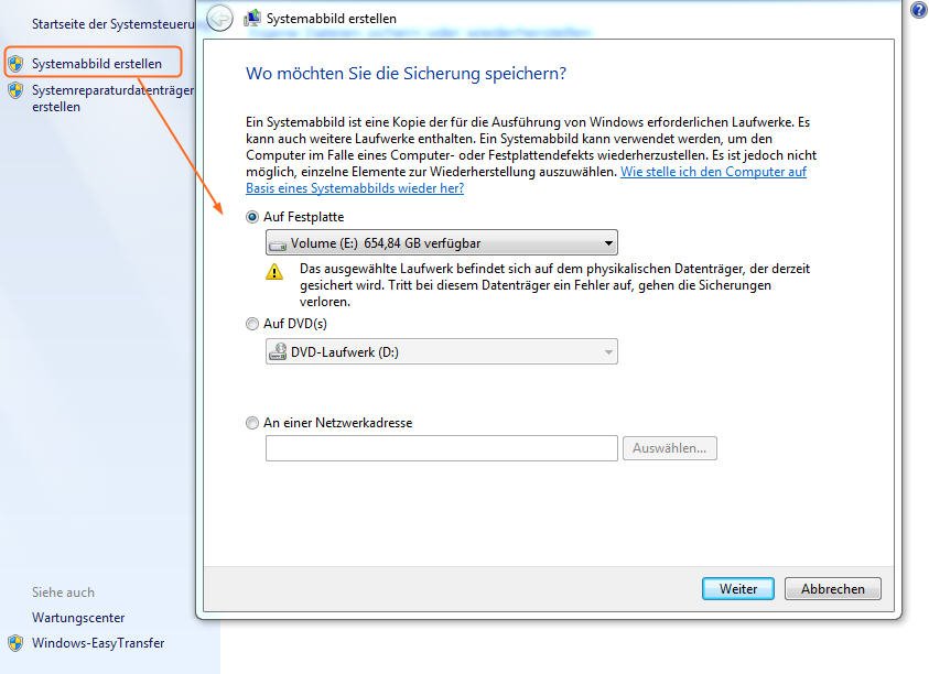 Wie macht Sichern und Wiederherstellen des Computers in Windows 7/8/10?