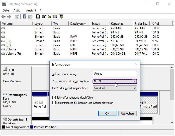 NTFS-Dateisystem